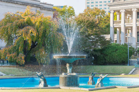 fountain in the gardenのeditorial素材