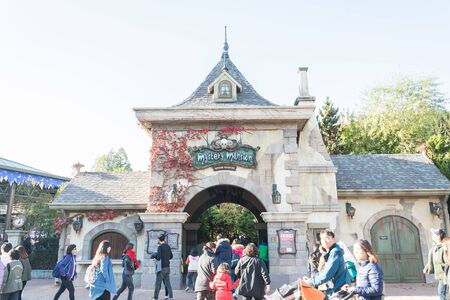 SOUTH KOREA - October 31: The Architecture and unidentified tourists are walking in Everland Resort, Yongin City, South Korea, on October 31, 2015のeditorial素材