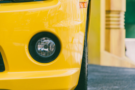 Headlight lamp car - vintage effect style picturesの写真素材