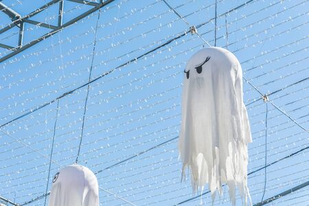 halloween decoration in fun parkの写真素材