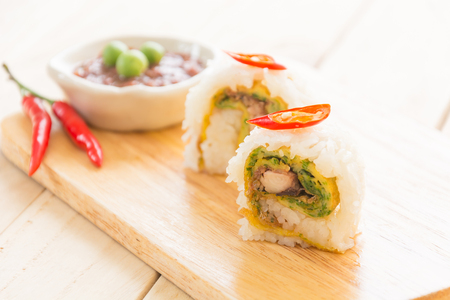 sushi roll  - fusion foodの写真素材