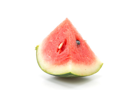 fresh watermelon on white backgroundの写真素材