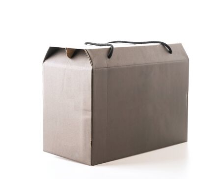 paper box on white backgroundの写真素材