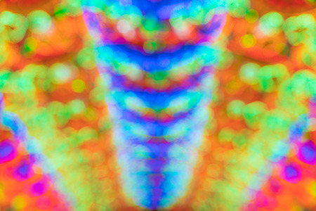 colorful bokeh light for backgroundの写真素材