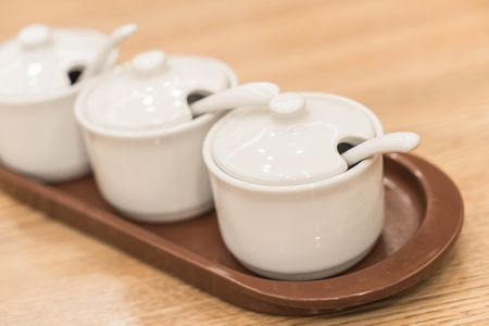 cup or bowl of seasoningの写真素材