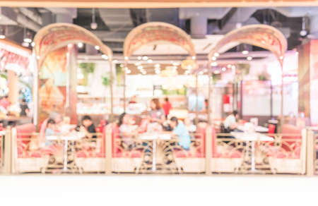 abstract blur in restaurantの写真素材