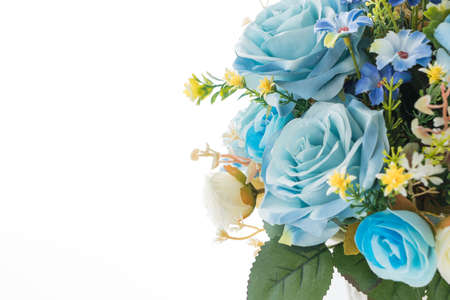 bouquet flowers on white backgroundの写真素材