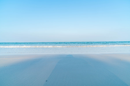 blue sky with sea and beachの写真素材