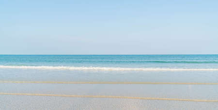 blue sky with sea and beachの写真素材