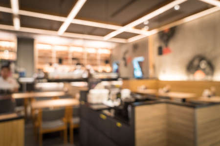 abstract blur in restaurant background