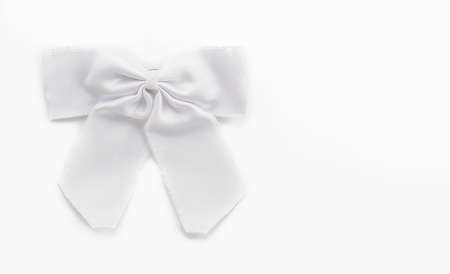 ribbon bow tie on white backgroundの写真素材