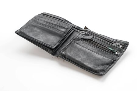 fashion wallet on white background