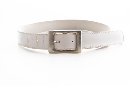 fashion belt on white backgroundの写真素材