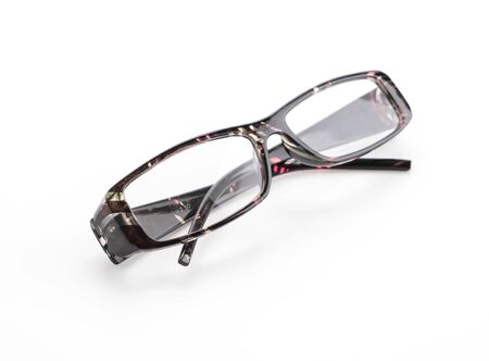 Glasses on white backgroundの写真素材