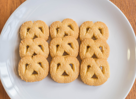 butter cookies on plate