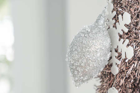Christmas Tree Decorated with spaceの写真素材