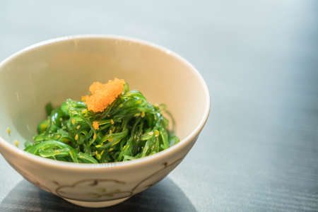 hiyashi wakame - japanese foodの写真素材