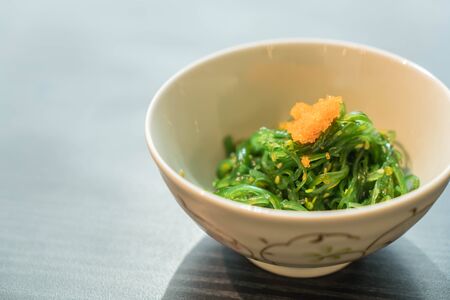 hiyashi wakame - japanese foodの写真素材
