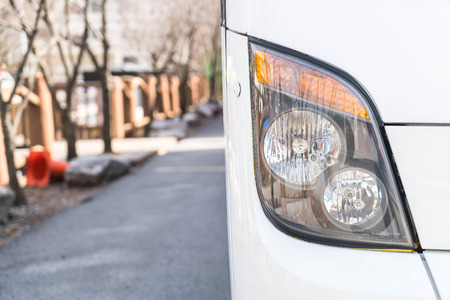 close-up Car Head lightの写真素材