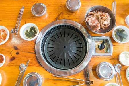 grill pork (yakiniku)- korean styleの写真素材