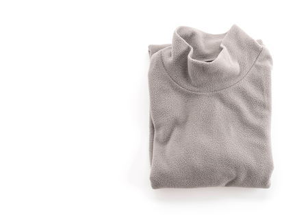 shirt. folded t-shirt on white backgroundの写真素材