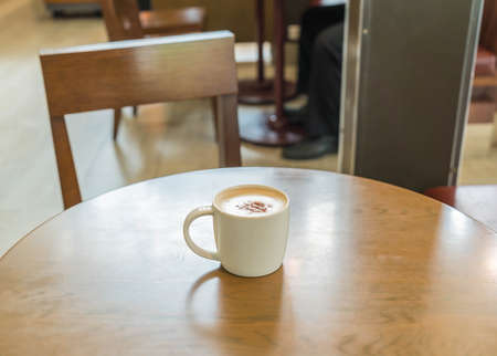 Coffee cup in coffee shopの写真素材