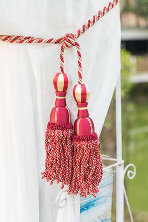 Beautiful Curtain tasselの写真素材