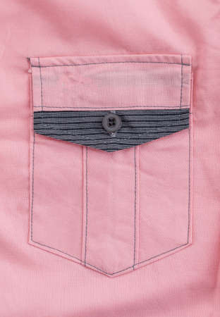 front pocket on pink shirt