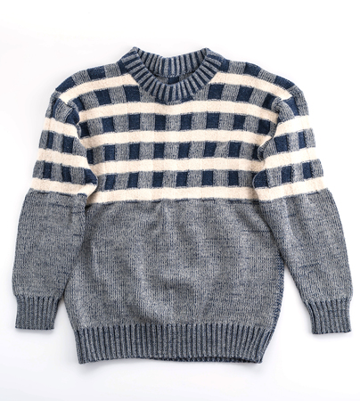 Shirt, sweater on white background