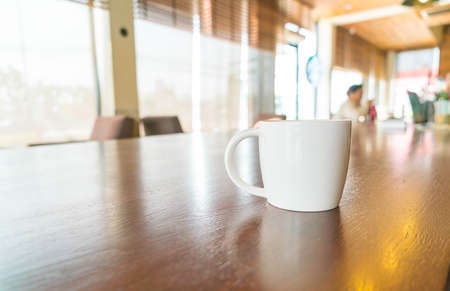 Coffee cup in coffee shopの写真素材