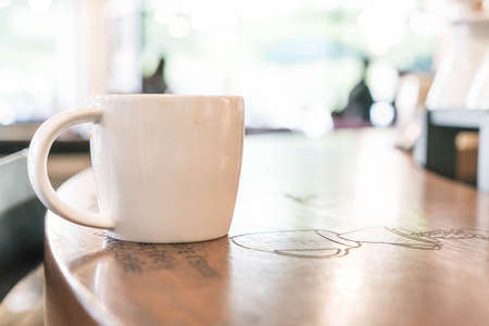 Coffee cup in coffee shopの写真素材