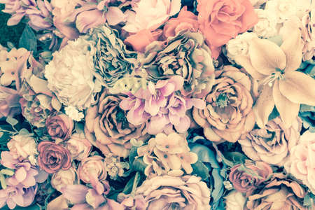 Beautiful bouquet flower for background - Vintage Filter