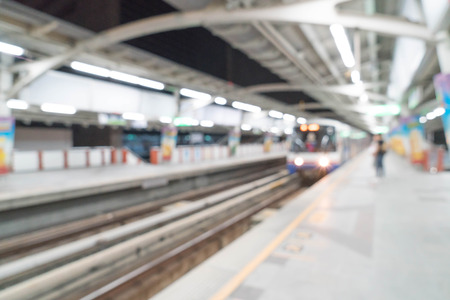 Abstract blur electrical train station