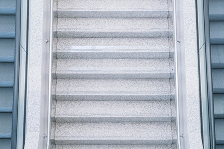 empty escalator and stairの写真素材