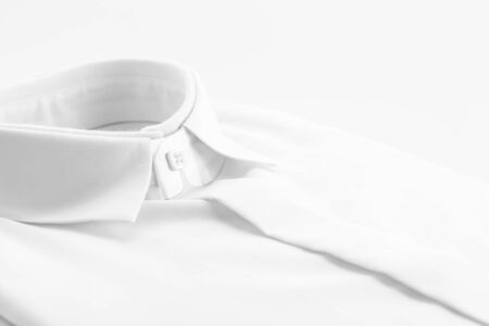 White shirt on white backgroundの写真素材