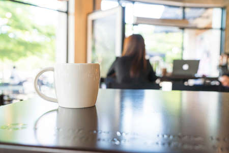 Coffee cup in coffee shopの写真素材