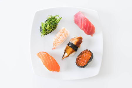 mixed sushi set - japanese foodの写真素材