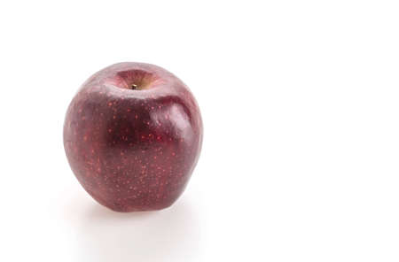 Red apple on white backgroundの写真素材