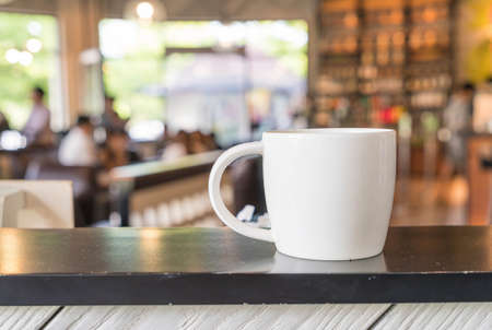 Coffee cup in coffee shopの写真素材