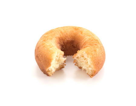 donut on white backgroundの写真素材