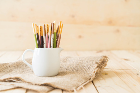 biscuit stick with mixed flavoredの写真素材