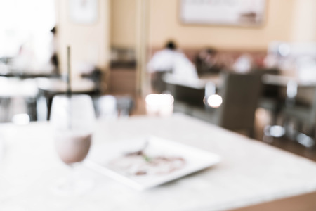 abstract blur in restaurant - vintage effect filterの写真素材