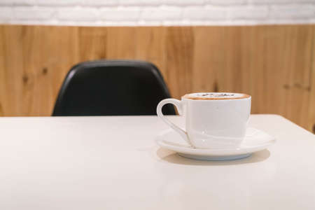 Coffee cup in coffee shop