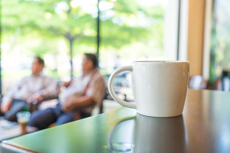 Coffee cup in coffee shop