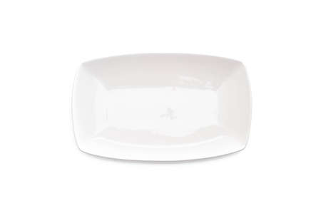 empty plate on white background
