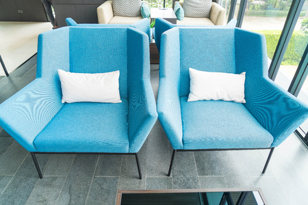 Pillow on sofa decoration interior in living roomの写真素材