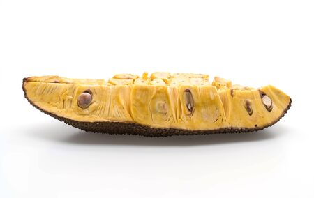 fresh jackfruit on white background