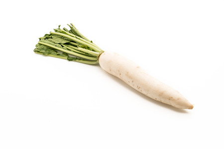 Fresh Radish on white backgroundの写真素材
