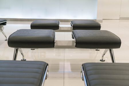 empty modern chair at waiting areaの写真素材