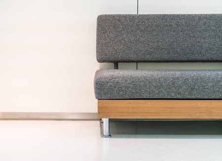 empty sofa in living room interior backgroundの写真素材